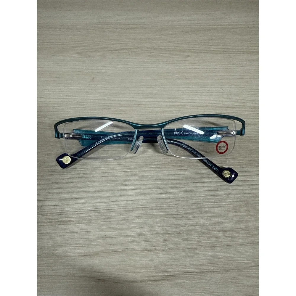 ETNIA BARCELONA‎ Eldorado TQ Turquoise Girls Kids Rectangle Eyeglasses 45-16-120